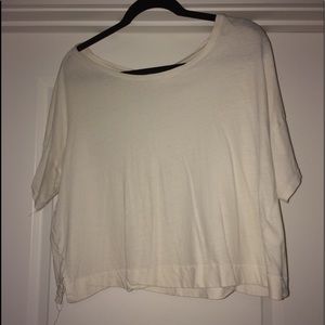 white crop top